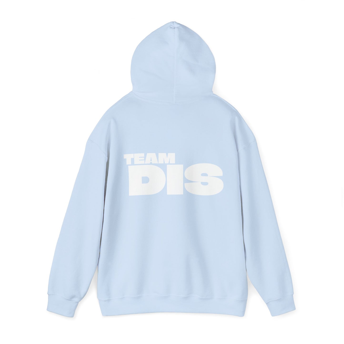 TEAM DIS ON BACK Unisex Heavy Blend™ Hooded Sweatshirt (EU ONLY)