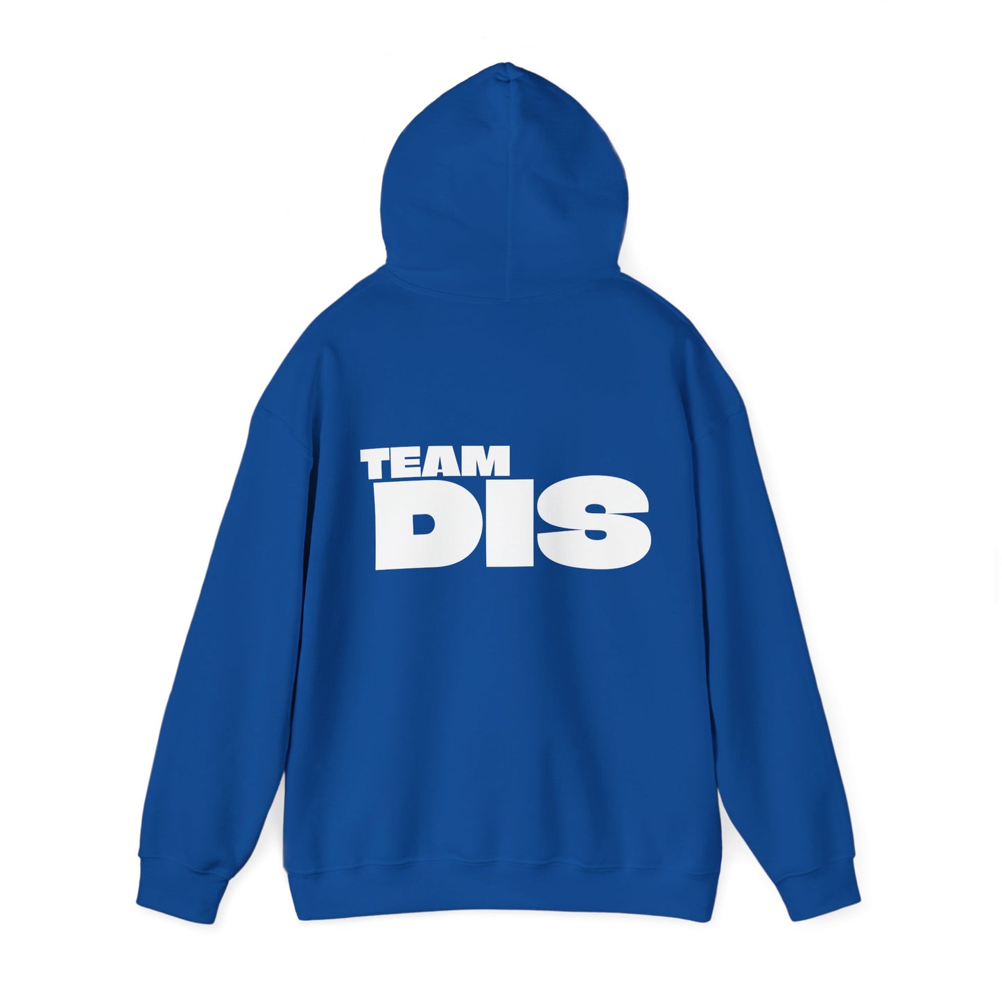 TEAM DIS ON BACK Unisex Heavy Blend™ Hooded Sweatshirt (EU ONLY)