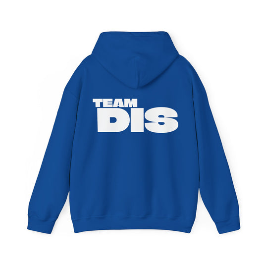 TEAM DIS ON BACK Unisex Heavy Blend™ Hooded Sweatshirt (EU ONLY)