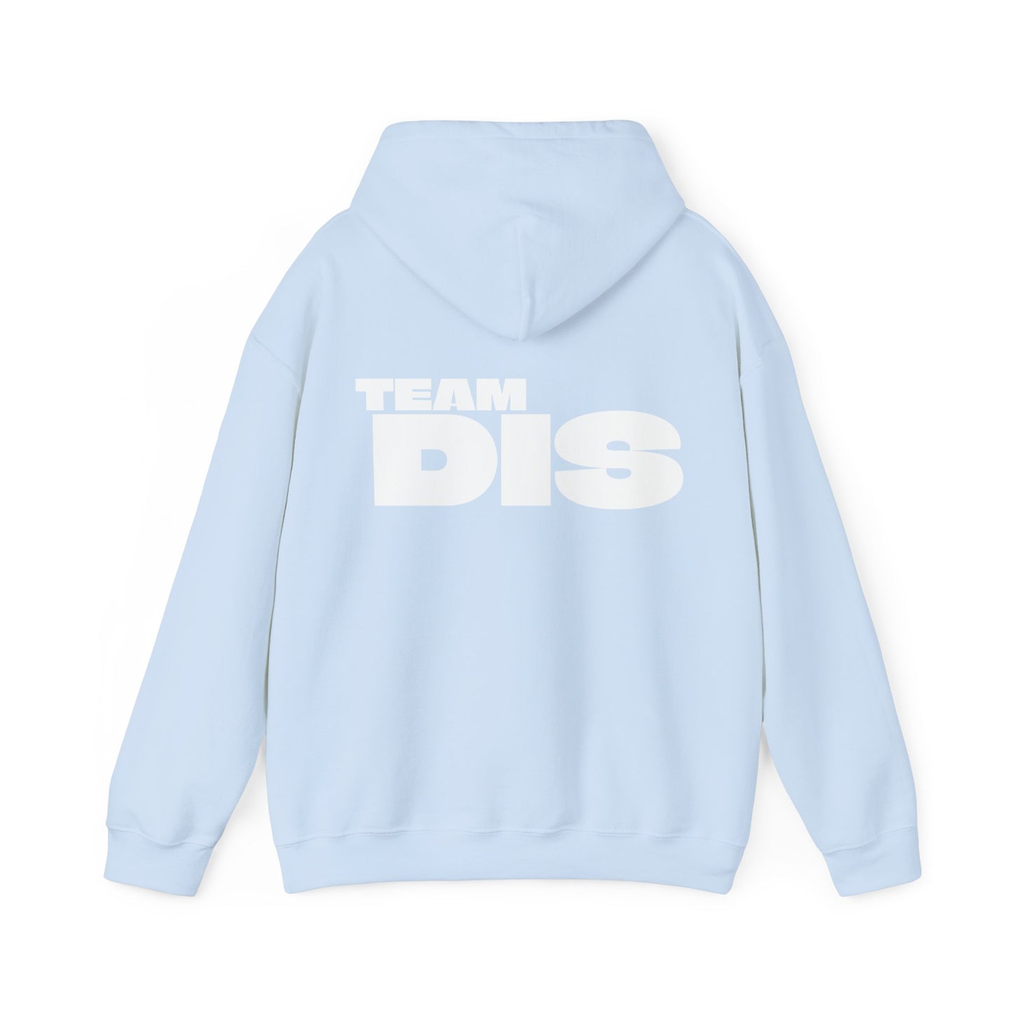 TEAM DIS ON BACK Unisex Heavy Blend™ Hooded Sweatshirt (EU ONLY)